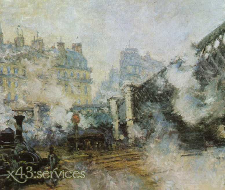 Claude Monet - Die Europabruecke 1877